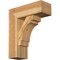 Ekena Millwork Merced Block Rough Sawn Bracket w/ Offset Brace, Western Red Cedar, 8"W x 22"D x 26"H BKT0806X22X26MRC05RWR - alternate 1